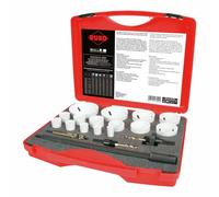 RUKO Set Seghe a Tazza Bimetalliche HSS a Dentatura Variabile - 19 Pezzi - Taglio Uniforme e Basso Sforzo - Valigetta Professionale