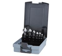 RUKO Set Svasatori Conici 6 Pezzi 6,3-20,5 mm HSS - Svasatore 90° DIN 335 Forma C - Utensili per Sbavatura e Svasatura di Acciaio, Alluminio e Plastica