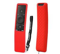 Rukoy Custodia Protettiva Compatibile per Samsung Smart TV Telecomando di BN59-01241A / BN59-01242A / BN59-01260A, Anti-Scivolo Anti-Scivolo Anti-Scivolo per Bambini(Rosso)