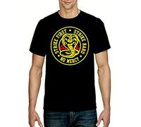 RUL Maglietta Cobra Kai, serie di Karate, TV Karate Kit 100% cotone per la maglietta Cobra Kai Unisex (controllare misure nella foto), Nero , XL
