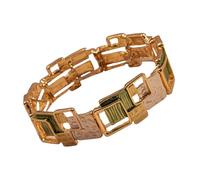 Rulbelok Bracciale Elasticizzato a Maglia Quadrata Geometrica Gioielli Elastici in Lega Metallo per Donna Uomo Accessori Regalo da Indossare Ogni Giorno Bracciale a Maglia Quadrata Geometrica