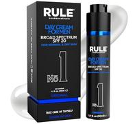 RULE 10-in-1 - Crema idratante viso da uomo con SPF 20, crema viso anti invecchiamento da uomo, collagene, estratto di liquirizia, vitamina B, C, E, lozione viso antirughe, crema da giorno, crema da