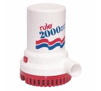 Rule 10 Sentina Pompa Acqua 2000 GPH Non-Automatic 12V Sommergibile Marino Barca