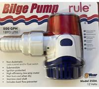 RULE INDUSTRIES Pompa Acqua Di Sentina 25DA 500GPH 12V Non Automatica