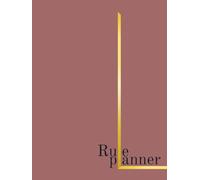 Rule Spacious Planner: Undated, large simple neat layout with daily weekly monthly sections, 8.25’ x 11’