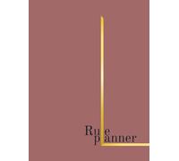 Rule Spacious Planner: Undated, large simple neat layout with daily weekly monthly sections, 8.25’ x 11’