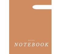 Ruled Notebook: Bold Lines | The Ultimate Wide Ruled Notebook | 120 Pages | 8.5 x 11 Manuscript | Clean Layout with Index | Perfect for School, Journaling, and Daily Writing