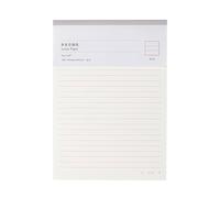 Ruled Notepad Lined Paper Pads Clear Red 16K Single Line Writing Paper for Office School Home 20 Sheets White Note Pads
