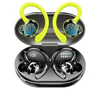 Rulefiss Cuffie Bluetooth Sport, Auricolari Bluetooth con 4 ENC Mics, 48 Ore Stereo Cuffie Wireless Antirumore