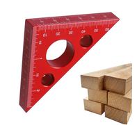 Ruler ad alto calibro triangolare in legno metrica in pollici righello ad angolo retto 45/90 gradi Ruler altezza strumento di misurazione 'altezza righello di precisione per meccanica
