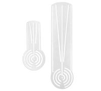 Ruler for Drawing - 2 Pieces Acrylic Dot Art Stencil | Dot Grid Rulers with Precision Holes, Crafting Tool Category, Geometric Pattern Drawing Sketching Accessory for Artists Students Designers