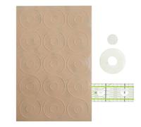 Ruler Grips For Quilting And Sewing,Seamless Transparent Silicone Quiltiing Rulerr Grrips - 30PCS Reliable Grip Non Slip Ruler Grips For Quilting Rulers Sewing Rulers