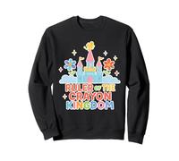 Ruler Of The Crayon Kingdom Kindergarten Ragazzi Ragazze Insegnanti Felpa