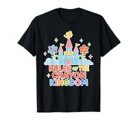 Ruler Of The Crayon Kingdom Kindergarten Ragazzi Ragazze Insegnanti Maglietta