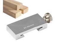 Ruler Positioning Block - Alignment Tool for Woodworking Layout | Aluminum Alloy Precision Scale, Right Angle Guide Fixture for Marking Drilling DIY Carpentry Use Workshop Measuring Aid
