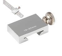 Ruler Stopper - Lega di alluminio | Carpentry Positioning Adjuster for Steel Measuring Home Repair Construction Workshop Woodworking Precision Marking Straight Edge Scriber Metric Tool Hardware DIY