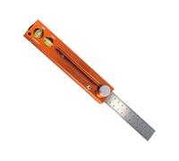Ruler With Level,-18.5 X 3.7 Cm Level Ruler | Aluminum Alloy Extendable Marking Tool - Wood Marking Ŕuler Ļevel Bubble - For Home Furniture Cabinet Door Flooring Shelf Window Countertop Men Carpenter