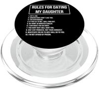 Rules For Dating My Daughter Novelty Graphic Cool Designs PopSockets PopGrip per MagSafe