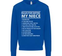 Rules per Incontri il Mio Nipote Uncles Giorno Divertente Uomo Felpa Maglione
