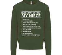 Rules per Incontri il Mio Nipote Uncles Giorno Divertente Uomo Felpa Maglione