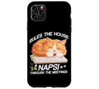 RULES THE HOUSE NAPS THROUGH THE MEETINGS Custodia per iPhone 11 Pro Max