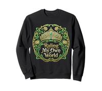 Ruling My Own World - Tiara Botanica in Stile Art Nouveau, a Forma di Rosa Felpa