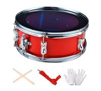 Rullante da 13 pollici con tracolla strumenti musicali per bambini adolescenti rosso 35 x 14 cm