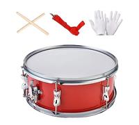 Rullante da 13 pollici, strumento a percussione per imparare la musica, per adulti e bambini, rosso, molla regolabile, 33 pollici