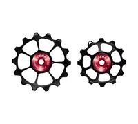 Rulli Cambio Cema Shimano Dura-Ace 12-14T in Ceramica Neri - Pulegge per Deragliatore 12 Velocità