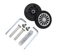 Rulli Carrello Bagagli Flessibili Rotanti, 2 Pezzi Durevoli Universali Sostituire Ruote Viti For Bagagli Viaggio Sostituzione Parti Della Valigia Assi Kit Riparazione Girevoli(56mm x 12mm-01)