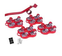 Rulli con ruote for lo spostamento di mobili pesanti Set oggetti Sollevatore for trasporto Rullo mobile barra delle(Red Tool set)