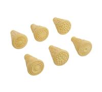 Rulli Conici EcoFriendly con Motivi Natura - Set 6 Pezzi per Modellare