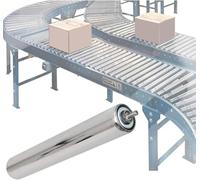 Rulli di ricambio per nastri trasportatori di diametro 25 mm per nastri trasportatori che ruotano senza intoppi rulli del sistema di trasporto ideali per tavoli di estrazione Lunghezza 950 mm.