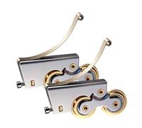 Rulli di ricambio per porta del patio, hardware scorrevole per cancello, ricambio per rulli per porte scorrevoli da 30 mm, materiale in acciaio inossidabile per una mobilità duratura e un supporto