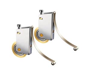 Rulli di ricambio per porta del patio, hardware scorrevole per cancello, ricambio per rulli per porte scorrevoli da 30 mm, materiale in acciaio inossidabile per una mobilità duratura e un supporto