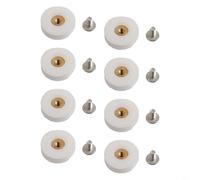 Rulli di ricambio per porta della doccia, 8 pezzi, con asse in ottone e struttura in acciaio inossidabile, progettati per una funzionalità scorrevole e stabile della porta della doccia