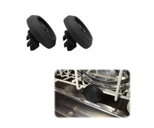 Rulli di supporto per lavastoviglie compatibili con modelli Miele serie G, set da 2 pezzi per ripristinare il movimento originale del rack (nero)