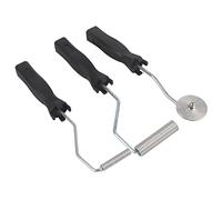 Rulli di Vernice, 3 Pezzi Set di Rulli in Resina Epossidica, Rullo in Fibra di Vetro, Rullo Frangibolle perVetroresina, Rullo di Laminazione, Kit di Rulli di Laminazione in Lega di Alluminio