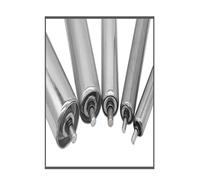 Rulli for movimento fluido, rulli di ricambio for trasportatori, rulli for nastri trasportatori non motorizzati in acciaio inossidabile commerciale for magazzini e falegnameria(50mm/2in,L 100mm/4in)
