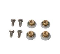 Rulli for porta doccia da 4 pezzi for in vetro 20-27mm | Kit Sostituzione Ruote Scorrevoli Silenziose Lisce In Acciaio Inox POM(25mm)