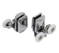 Rulli for porta doccia in acciaio inossidabile | 19/23/25 mm for porte doccia: confezione da 4 pezzi superiore e inferiore in acciaio inossidabile(2top2bottom 19mm)