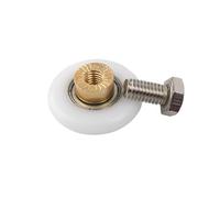 Rulli for porte scorrevoli da 6-8 mm. Centro in ottone, ruota esterna in nylon, vite in acciaio inossidabile. for vecchi rulli for porte doccia. Ferramenta for mobili.(20mm)