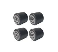 Rulli for transpallet, set di 4 rulli for idraulici manuali, carico silenziosi, battistrada in gomma, nucleo in ferro, cuscinetti integrati, foro da 20 mm, accesso manuale for carrelli elevatori