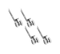 Rulli per ante scorrevoli per armadi, 2/4 pulegge for porte scorrevoli con cuscinetti in metallo, puleggia sospesa con due ruote in plastica for mobili lisci(B 4PCS)