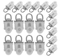 Rulli per binario per tende da 30 pezzi: puleggia per tende a doppia ruota -