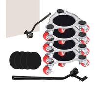 Rulli Per Mobili Con Ruote,Carrello Triangolare In Acciaio Al Carbonio Ad Alta Resistenza Con Ruote - Pannello Rotolante Per Divano,Per Casa, Guardaroba, Frigorifero, Pianoforte, Elettrodomestici, Arm