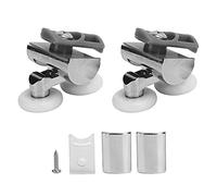 Rulli per Porta Doccia 23mm Doppia Molla Buffer Puleggia per Ruota Sospesa Ruote Superiori e Inferiori per Porte Scorrevoli del Bagno Acciaio Inossidabile Nylon 4.7oz