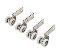Rulli per porte doccia, Rulli for porte scorrevoli 2/4 pezzi Binari for tende Sospesi Binario for armadi Ferramenta for finestre(B 4PCS)