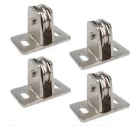 Rulli per pulegge in acciaio al carbonio Staccabili Heavy Duty 350LB Cuscinetto singolo Accessori per la movimentazione dei materiali Puleggia mobile per lo spostamento