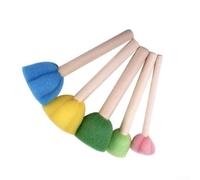 Rulli Schiuma per Verniciatura 5pz per facile Uso Rulli Schiuma | 5 assortiti, misure diverse per dettagli, ideale artisti, materiali sicuri, stimola creatività